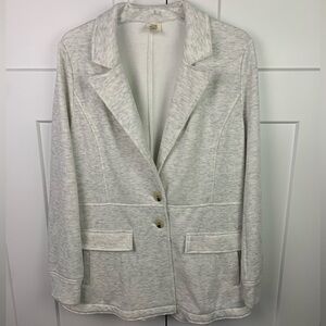 Good Hart LARGE In Charge French Terry Sweater Blazer Jacket Gray Office Capsule